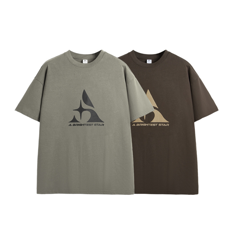 INF Men's Wear - 2024 Spring/Summer New American street Trend short-sleeved meteorite foam trendy brand printed loose summer T-shirt Item Picture