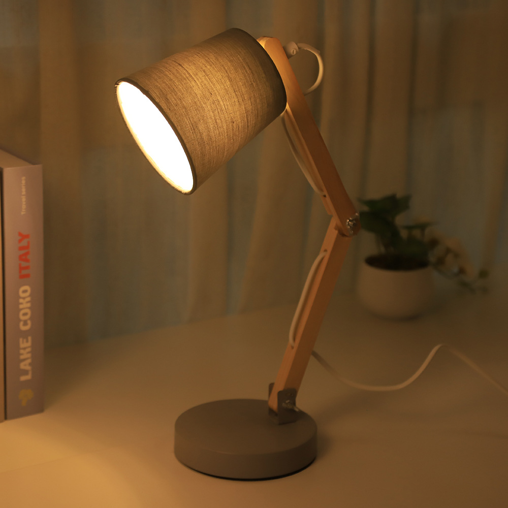 Wholesale of popular Instagram cream-style desktop desk lamps, Nordic style simple student dormitory study decorative lamps and bedside lamps details Picture