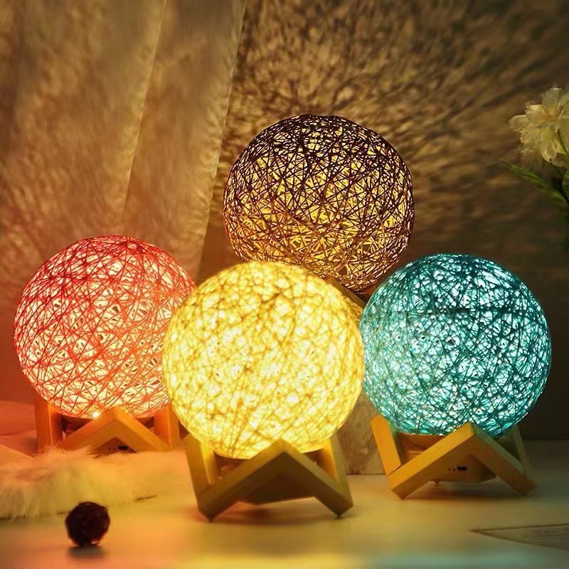 Cross-border creative sepak bulb night light, smart voice bedroom decoration desk lamp, birthday gift atmosphere light, one-piece consignment Specification image