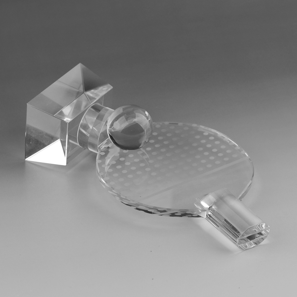 Crystal Glass [Table tennis] Crystal Trophy Annual Meeting Reward Competition Activity Outstanding Employee Trophy Specification image