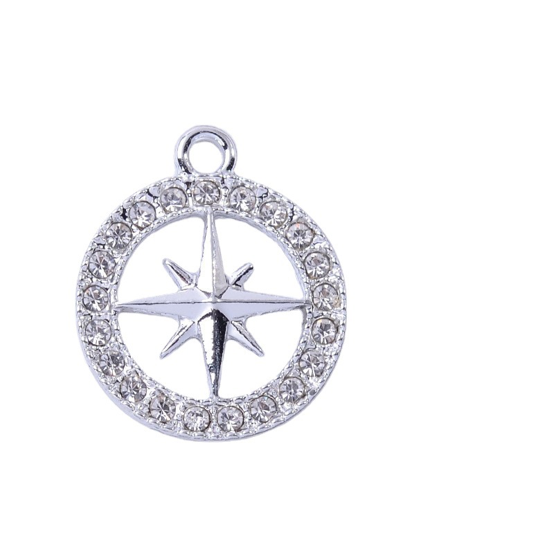 Uv Color Preservation Diy Handmade Jewelry Alloy Material Prototype Single Model Korean Version Dot Diamond Star Pendant Spot Wholesale details Picture