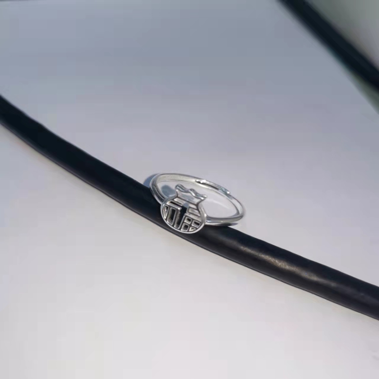 S990 Full Silver China Fengfu Brand Ring For Women 2023 New Niche Design Advanced Sense Open Index Finger Ring Application Scenario