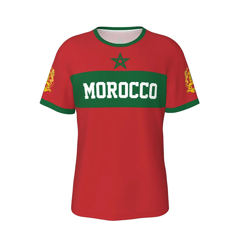 Customized Moroccan T-shirts, scarves, hand-held flags, car flags and polyester high hats for the 2025 Africa Cup of Nations fan product gift box Item Picture