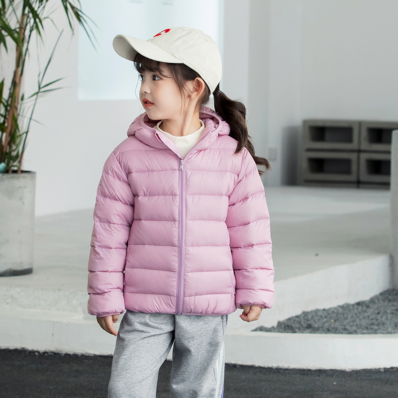 2022 New Winter Children's Light And Light Down Jacket Boys And Babies Foreign Children's Clothing Girls Medium And Large Children's Coat Specification drawing