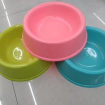 Pet feeding bowl Large capacity anti-turning pet feeding bowl Candy color durable dog feeding round bowl pet food set