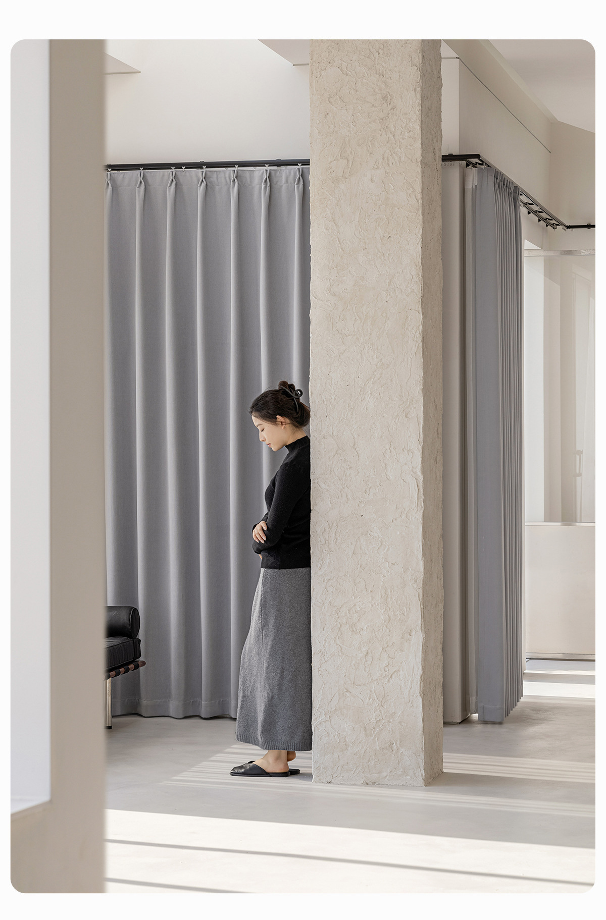 Double-sided Chenille curtains, fully light-blocking bedroom, high-end, modern and simple cream style, Shaoxing Keqiao curtains pic 38