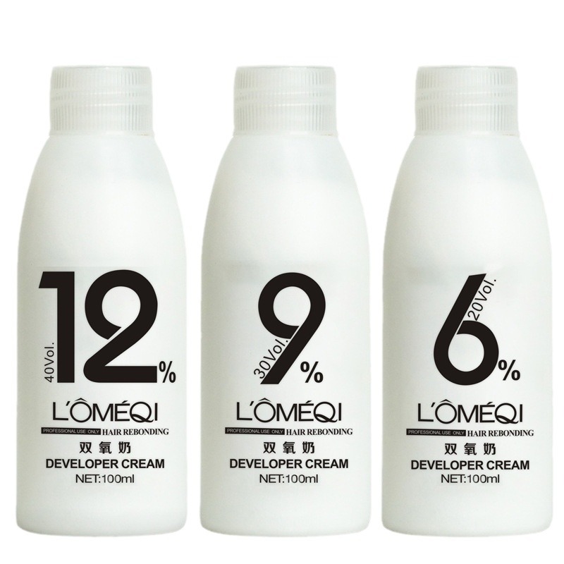 Hair dye double oxygen milk hair products double oxygen milk 6 degrees 9 degrees 12 degrees fragrance low hydrogen peroxide wholesale Item Picture