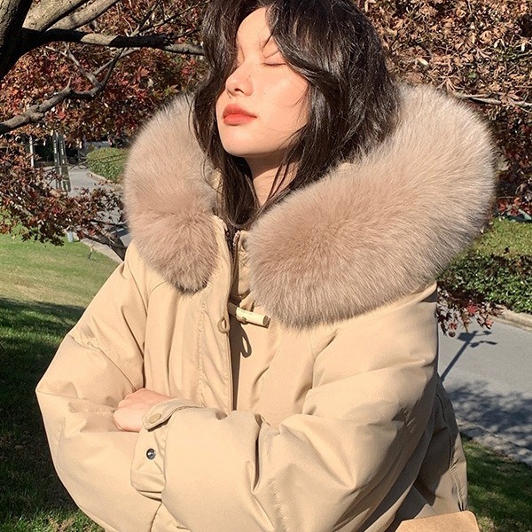 The Same Down Jacket Under The Line Women's Mid-Length 2023 New Explosive Fashion Korean Version Of Winter Thickened Over The Knee Coat details Picture