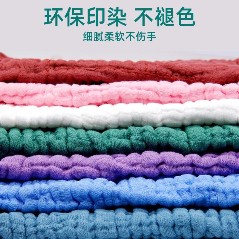10-layer thick pure cotton dishcloth, kitchen dishcloth, household wiping, water-absorbing, oil-removing and stain-removing cleaning cloth in stock for wholesale Specification image