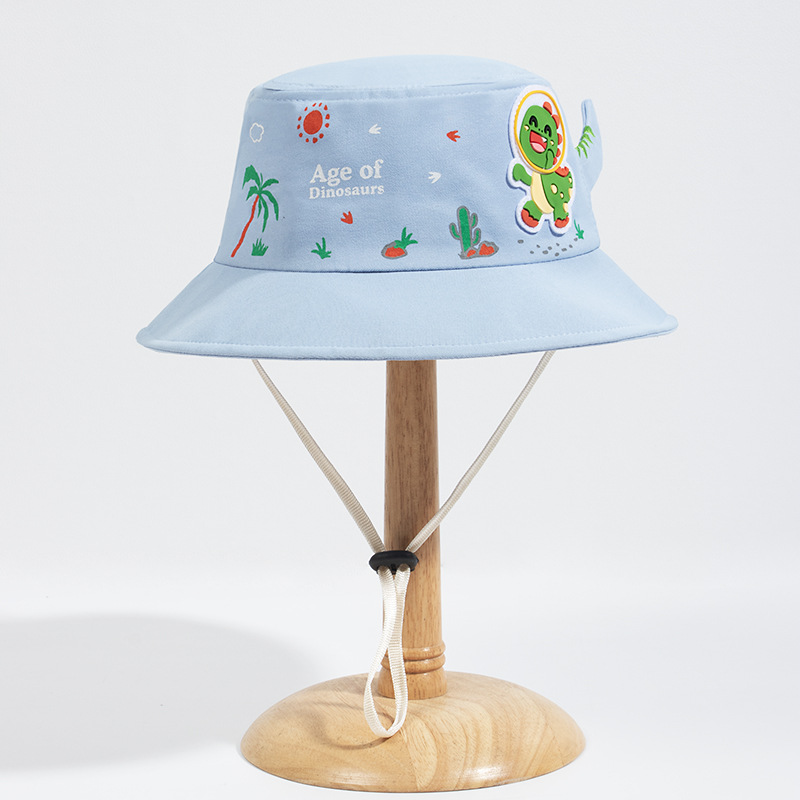 Children's Hat Children's Fisherman Hat Children's Visor Spring And Autumn Cute Cartoon Basin Hat Astronaut Dinosaur Cloth Hat Kindergarten Outdoor Visor Hat Item Picture