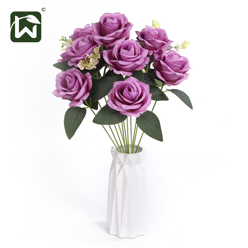 Flower heads, artificial flowers, artificial flowers, decorative flower arrangements, flower ornaments, living room home decorations, indoor and outdoor landscaping wholesale