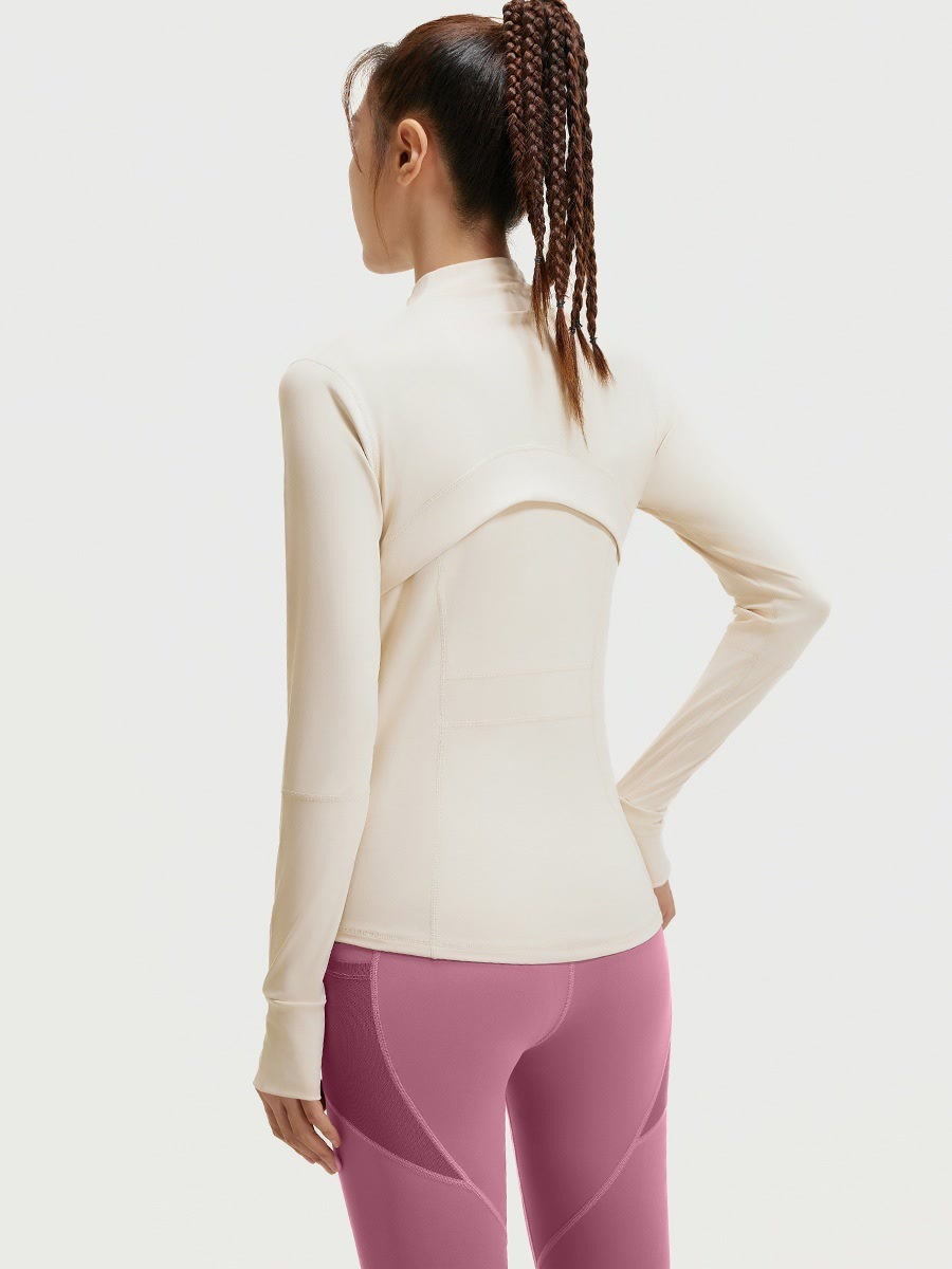 New autumn and winter long-sleeved, stand-up collar yoga sportswear for women, slimming fitness and casual outdoor sportswear pic 21
