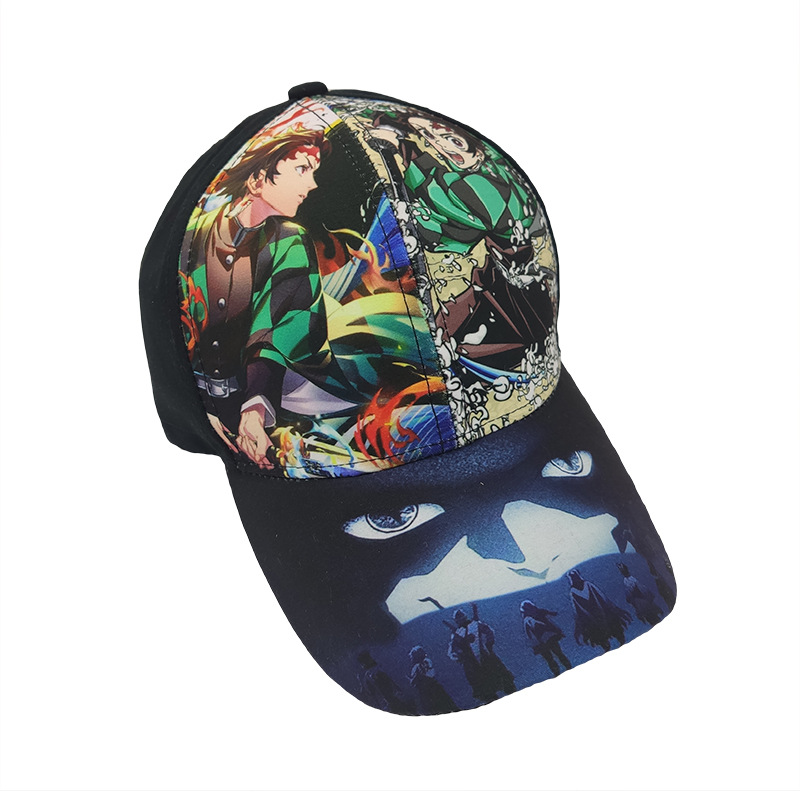 Best-selling Japanese anime Demon Slayer: Kimetsu no Yaiba men's baseball caps, trendy adult baseball caps, and women's sun hats on Amazon details Picture