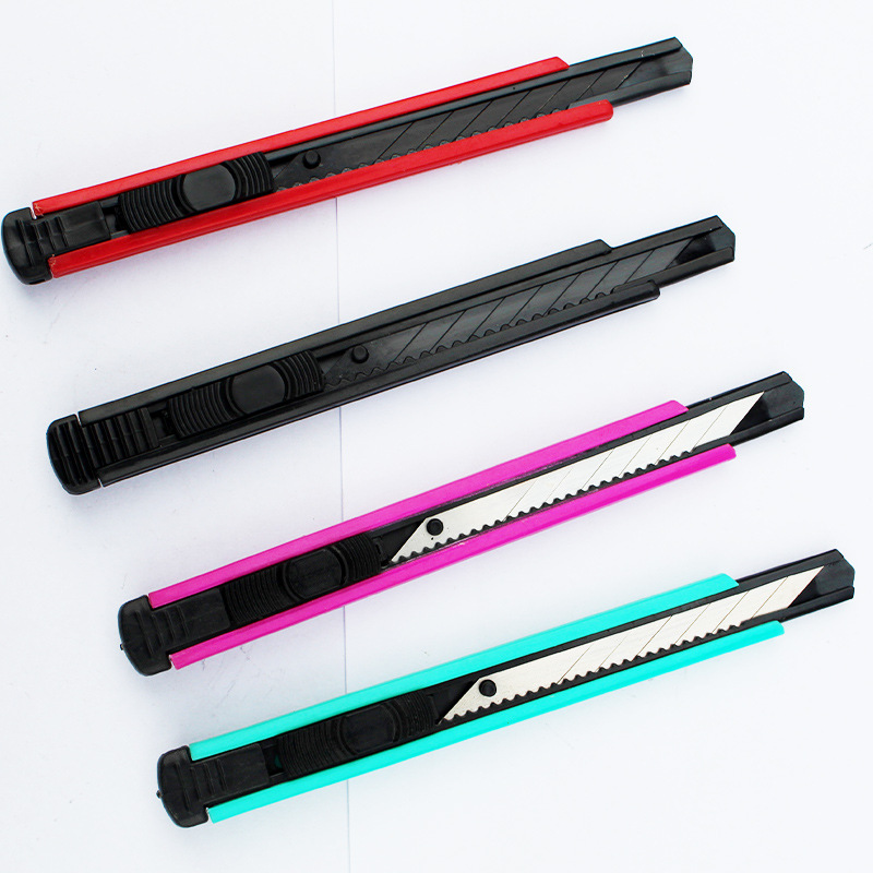 606 utility knife, 9mm small utility paper cutting knife, office supplies, mobile phone film, multiple colors to choose from, manufacturer details Picture