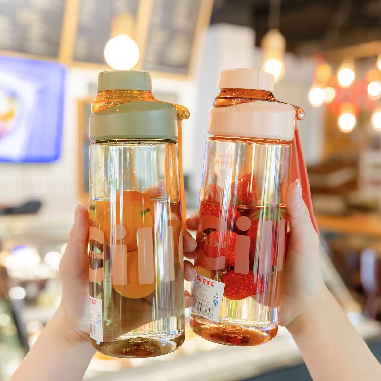 Hiler Tritan Water Cup Portable Simple Large Capacity Male And Female Students Summer Children's Plastic Sports Cups Fall Proof details Picture