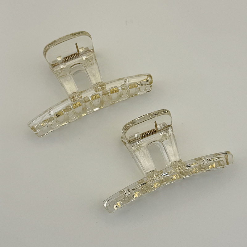 韩系pc环保7cm果冻色高级感diy女一字抓夹鲨鱼夹发夹头饰饰品发饰产品图