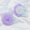 Korean version organza flower handmade diy peony flower brooch accessories, fabric flower headwear clothing, flower accessories, fabric handmade flower accessories Specification image