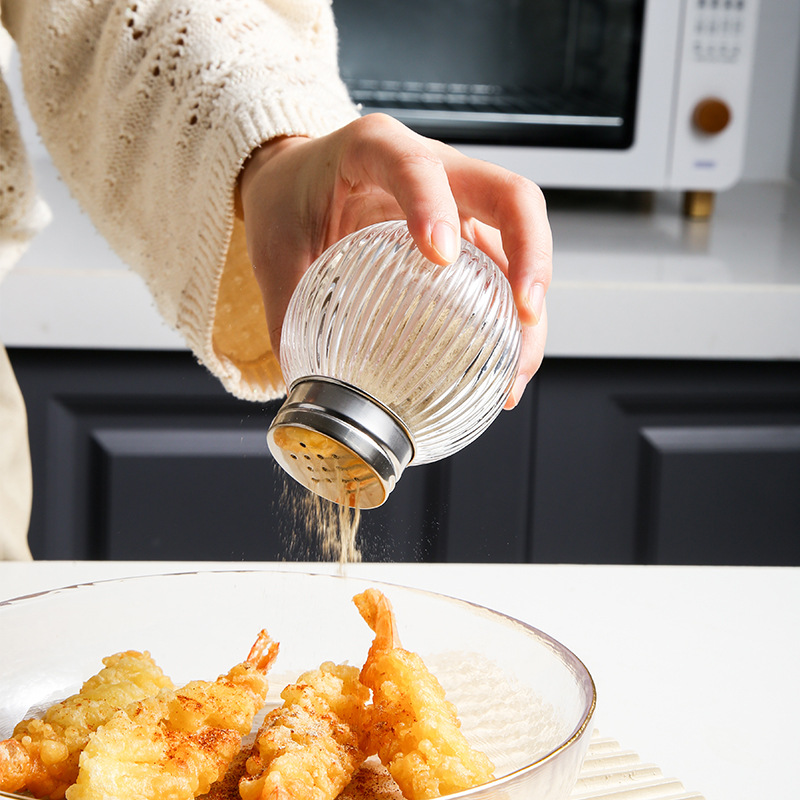 Household 304 stainless steel lid, kitchen glass, pepper bottle, barbecue seasoning bottle, chicken essence and monosodium glutamate seasoning jar details Picture