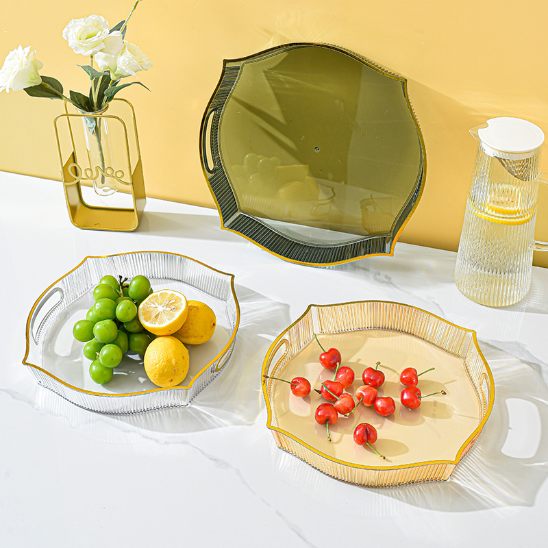 托盘家用放茶杯水杯杯子茶盘客厅日式简约长方形水果餐盘创意圆盘图
