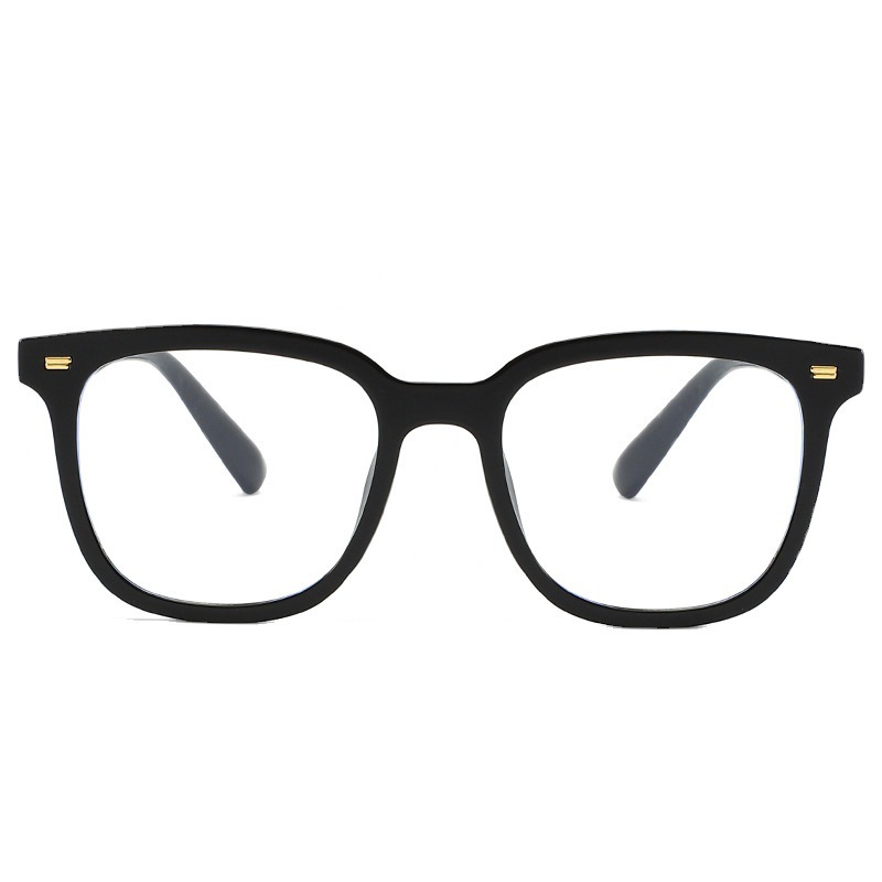 Anti-Blue Light Glasses Retro Tr Square Frame Flat Light Glasses Fashion Frame Glasses Student Myopia Glasses No Makeup Glasses Frames Item Picture