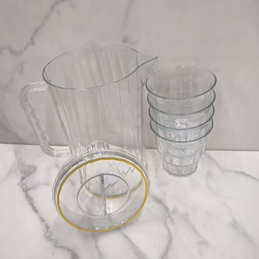 Cold water kettle, glass high-temperature resistant cold water kettle, large-capacity teapot, household cold water cup, water container, juice kettle, tie-in kettle full figure