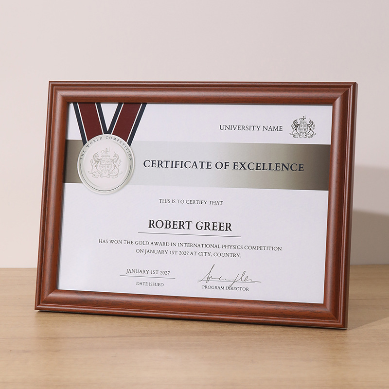 实木营业执照证书相框A4框税务登记证件框架A3奖状授权书外框相框