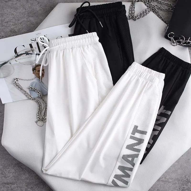 Quick-drying sport pants for women in summer, loose, tight-fitting, thin, casual 9-inch Halon mosquito repellent baggy pants for petite women Application Scenario