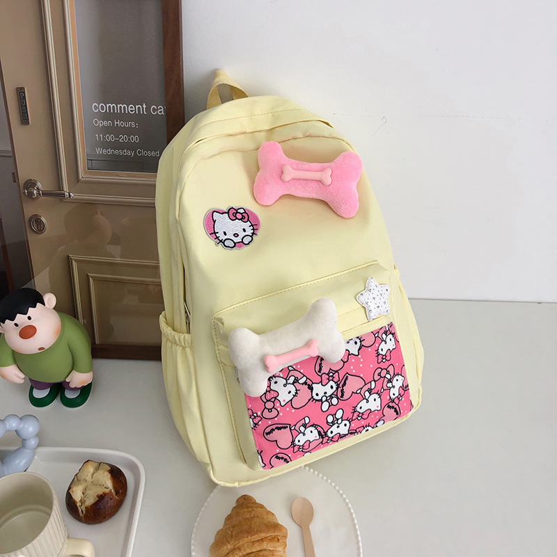 书包女韩版纯色小清新高中大学生背包校园ins风森系简约双肩包女