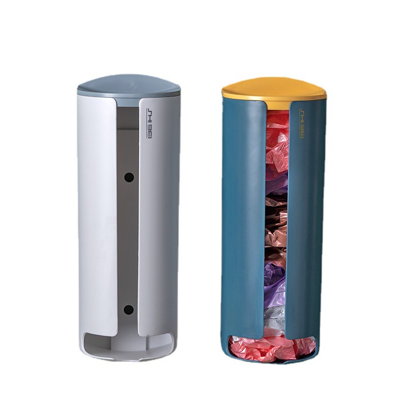 Creative Household Wall Hanging Garbage Bag Storage And Finishing Box Free Punching Thickening Plastic Bag Collector Manufacturers Wholesale Item Picture