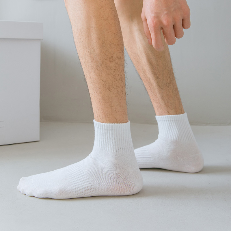 Calcetines de suelo one piece suplex calcetines de hombre calcetines deportivos de caña media transpirable negro blanco pareja medias de hombre y mujer medias de baloncesto primavera verano calcetines slim one piece suplex pic 17