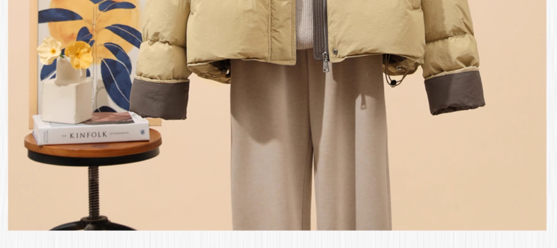 2025冬季时尚糖果色新款羽绒服女士短款拼接色小个子面包外套详情15