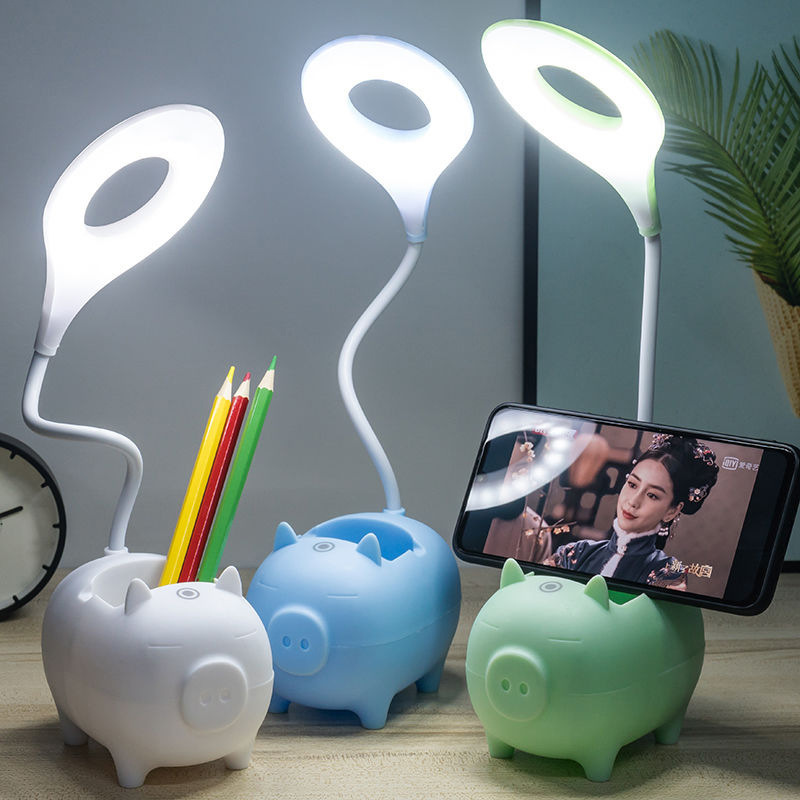 Foldable dormitory bedroom mobile phone stand bedside lamp