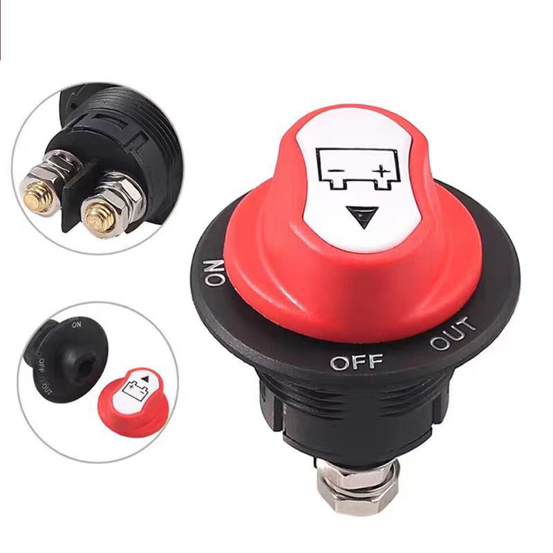 Car, RV and yacht battery power-off switch 50A power power-off anti-leakage protection knob switch Application Scenario