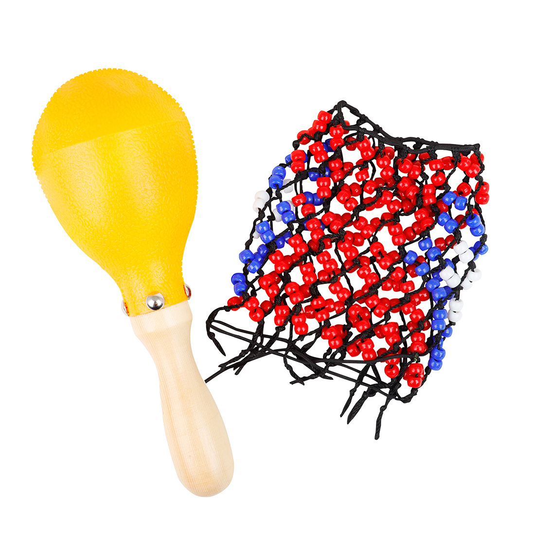 Percussion instruments: bead net sandhammer, ABS hand-cranked sandhammer, early education music toys, sandhammer band, KTV atmosphere, sandball Item Picture