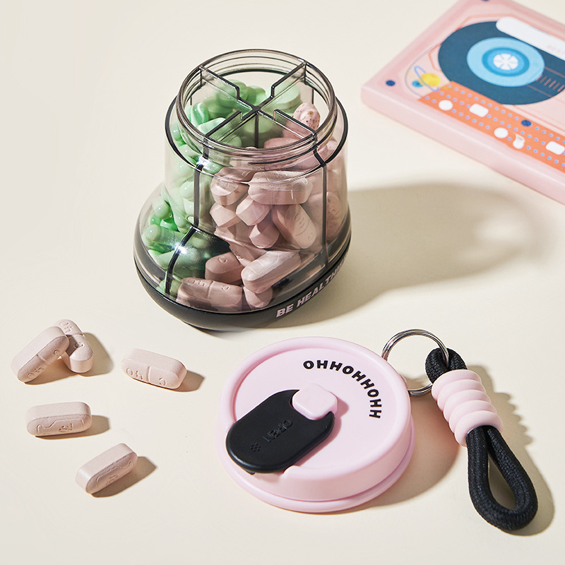 When traveling, carry mini plastic storage boxes, medicine boxes, colorful little boots and portable medicine dispensing boxes with you details Picture