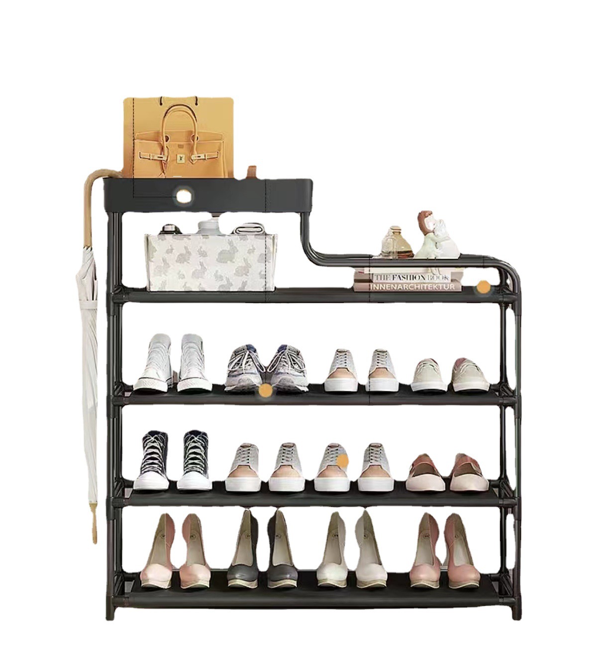 Shoe Cabinet Multi-Functional Multi-Layer Shoe Shelf Dustproof Household Door Entry Storage Cabinet Shoes Rental Room Storage Item Picture
