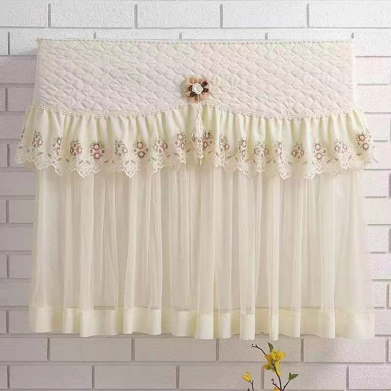 Air conditioner pendant dust cover cover indoor pendant cover lace anti-direct blowing air conditioner cover dust cover manufacturer wholesale Specification drawing