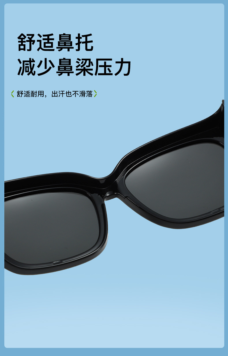 偏光T字套镜防晒女欧美方形镜亚马逊跨境渐变色驾驶TAC墨镜欧美风详情5