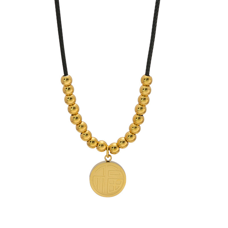 Cross-Border Hot Selling Korean Style Korean Style Titanium Steel Necklace Female Simple Luxury Design Sense Titanium Steel Collar Bone Chain Jewelry Wholesale Item Picture