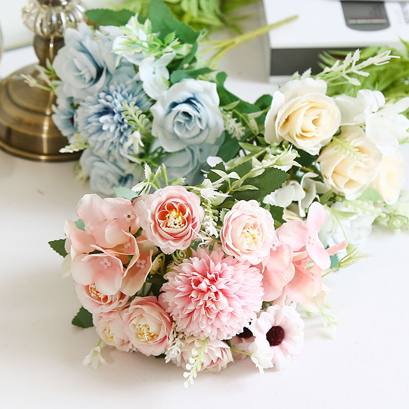 Artificial Flower False Flower Rose Small Daisies Manufacturers Wholesale Home Living Room Table Decoration Wedding Engineering Meeting Decoration details Picture