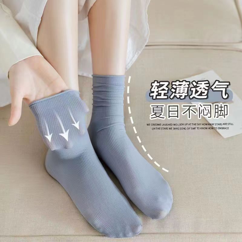 堆堆袜实物图