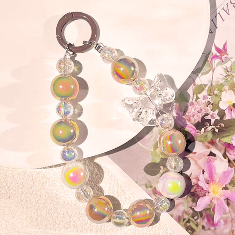 Colorful Shell Candy Color Wings Love Beaded Mobile Phone Chain Handbag Jewelry Pendant Key Pendant Application Scenario