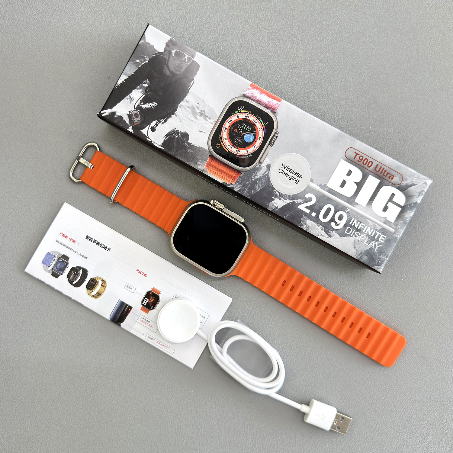 T900ultra2 Smartwatch T900ultra Bluetooth Talk Watch Factory Direct Cross-Border Explosive Gifts Specification drawing
