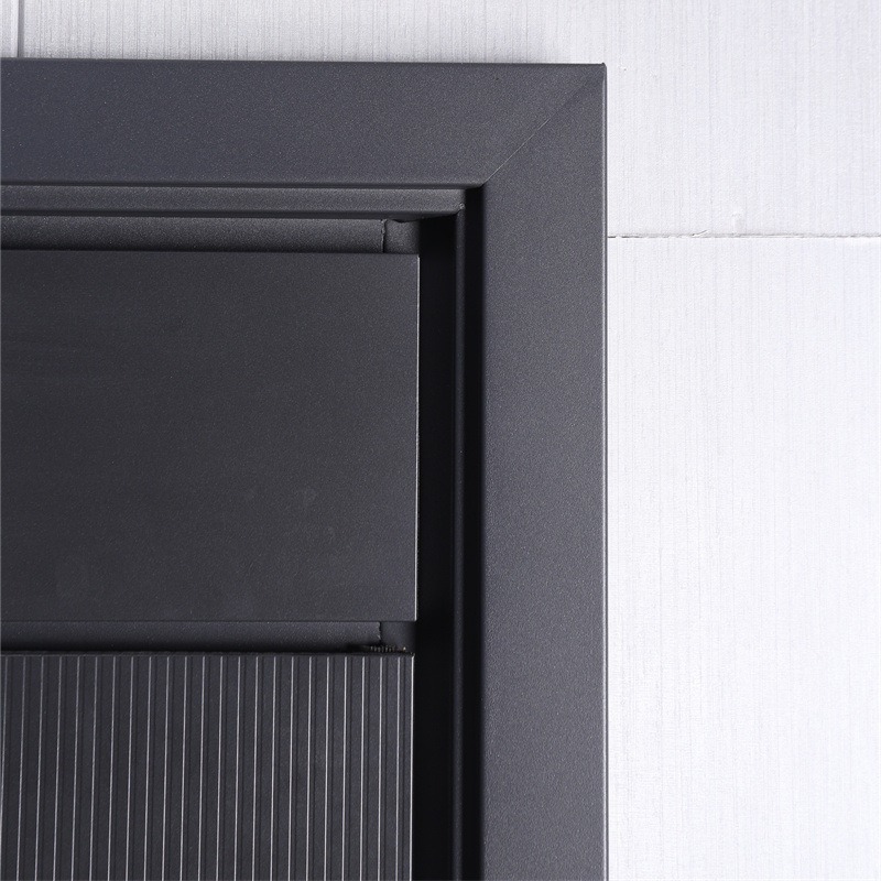 Class A Security Door Fine Carved Cast Aluminum Household Style Simple Door With Door Lock Entry Door Simple Security Door Specification drawing