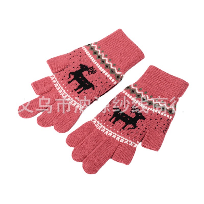 قفازات سميكة من قفازات سوداء دافئة في فصل الشتاء Item Picture