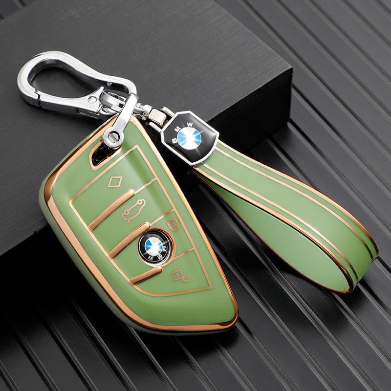 金边汽车钥匙包 适用于宝锋钥匙壳新款 5系TPU软胶钥匙套批发详情图2