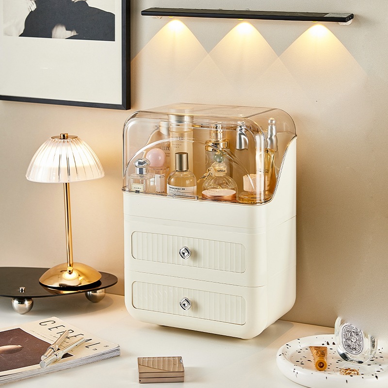 Cosmetics Storage Box Dresser Desktop Drawer Type Skin Care Products Storage Rack Multi-Functional Household Goods Makeup Box details Picture