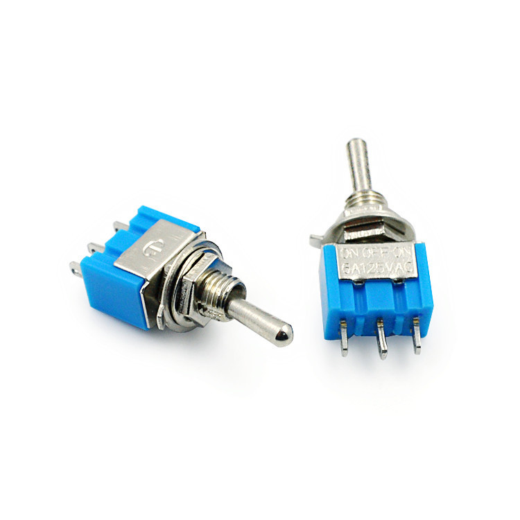 【 Guozhi Production 】 MTS-103 Single-pole single-blade three-throw rocker arm copper knob switch with three pins and three positions Application Scenario