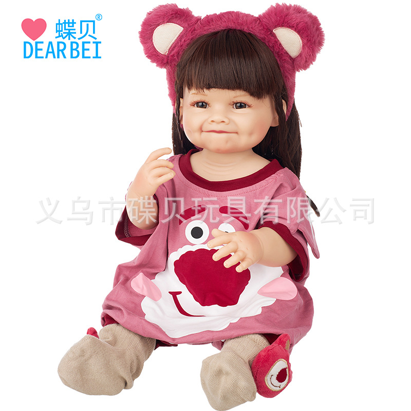 新款55厘米仿真婴儿重生娃娃玩具全搪胶洋娃娃抖音直播一件代发