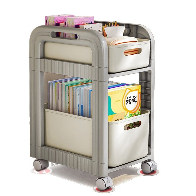 Plastic storage rack drawers, movable trolleys, book storage racks under desks, magic tools, multi-layer bookshelves for home use in dormitories Item Picture